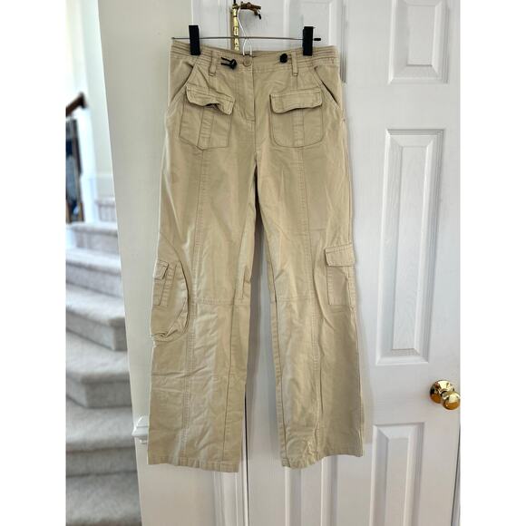 Brandy Melville Tan Khaki Y2K Relaxed Fit Cargo Pants - Picture 2 of 6